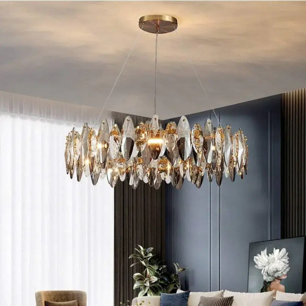 Lustre moderne Lazzo en cristal