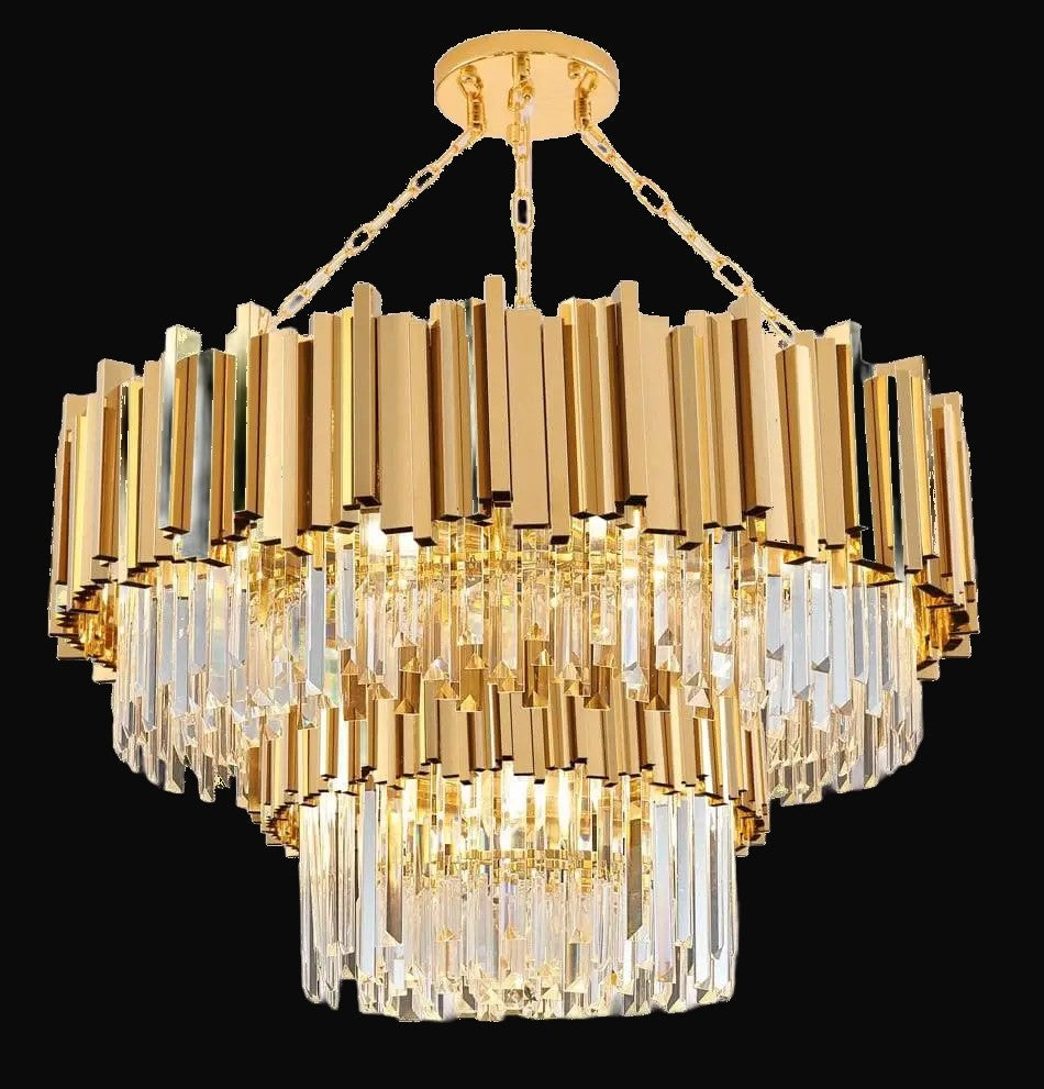 Lustre Gio en cristal multi-niveaux – vue 2