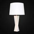 Lampe en céramique 28 po H, beige