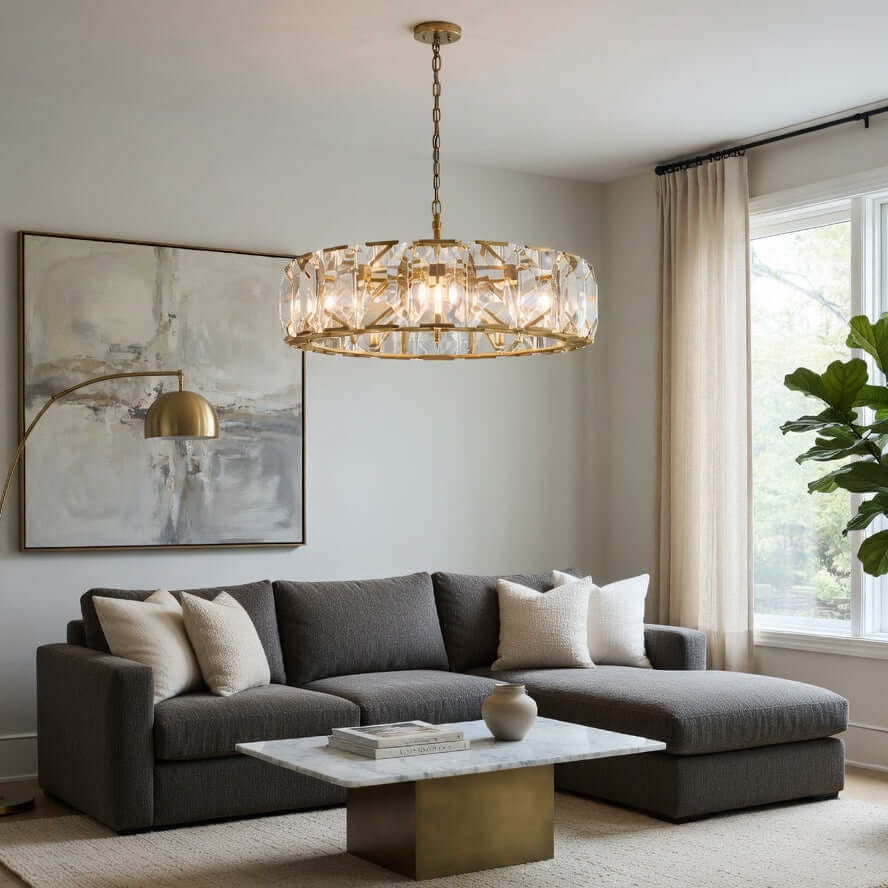Lustre Brookhill en cristal 39 po – vue 3