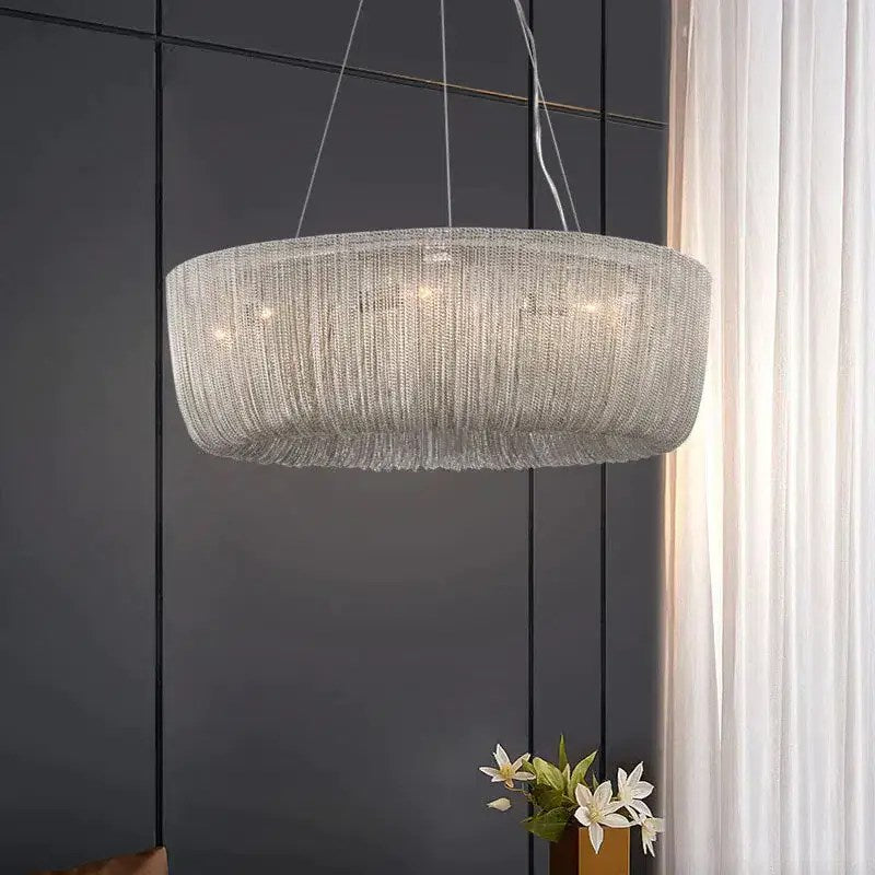 Lustre moderne Cadena à pampilles de chaîne – vue 2