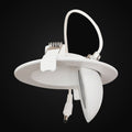 Encastré multi-orientable 3,5 po, rotation 360°, 9 W, nickel brossé