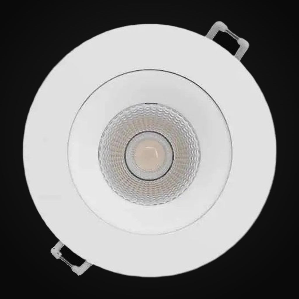 Encastré orientable en retrait 3,5 po 3CCT rond, blanc