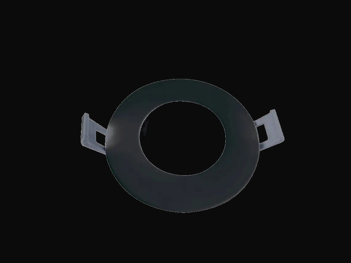 Panneau encastré mince 3 po 5CCT, noir