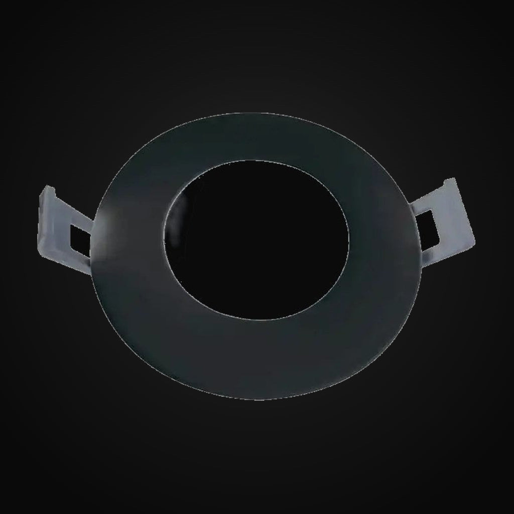 Panneau encastré mince 3 po 3CCT rond, noir
