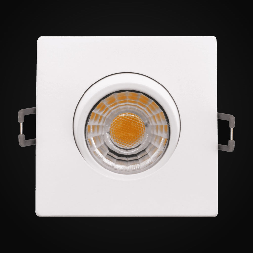 Encastré orientable (eyeball) 3 po rond et carré VO-GSP3W8-120-D-5WAY (blanc ou noir)