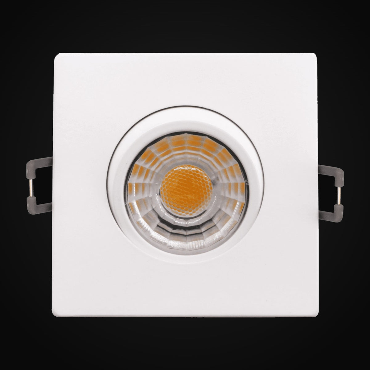 Encastré orientable (eyeball) 3 po rond et carré VO-GSP3W8-120-D-5WAY (blanc ou noir)