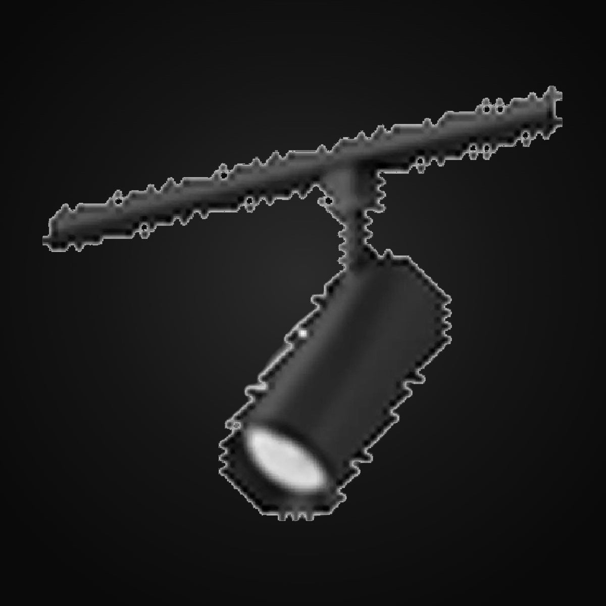 Projecteur sur rail DEL 3 fils 10 W, 5CCT, 120 V c.a., 1000 lm, IRC>90, 30°, gradable triac, noir