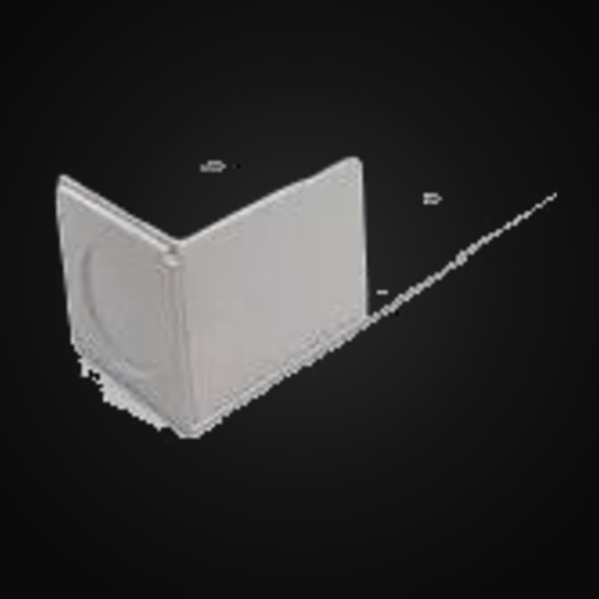 Accessoire rail 3 fils en surface – entrée de conduit, blanc et noir