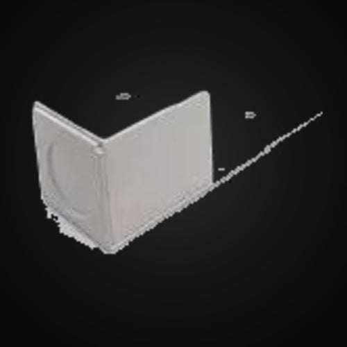 Accessoire rail 3 fils en surface – entrée de conduit, blanc et noir