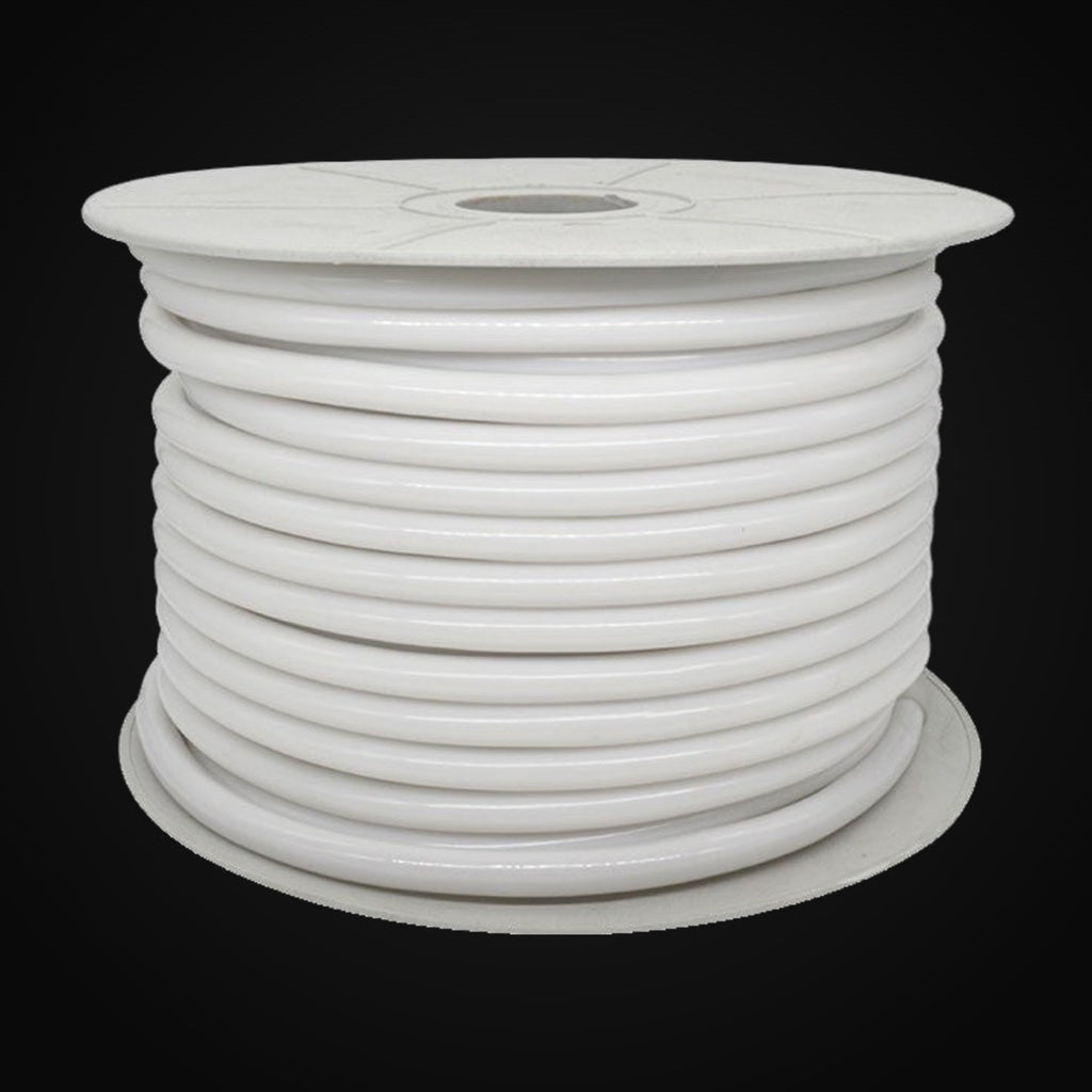 Ruban DEL haute tension 360°, 7 W/m, 110 V, IP65, rouleau de 30 m, 400 lm/m, Ø 13 mm, 3000K