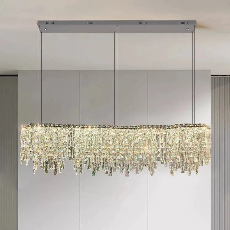 Lustre de salle à manger Bacci en cristal