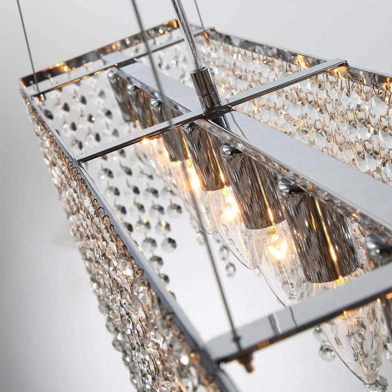 Lustre de salle à manger Adena à pampilles de cristal – vue 2