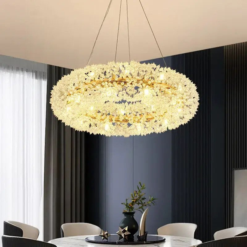 Lustre anneau Di Leone en cristal – vue 3