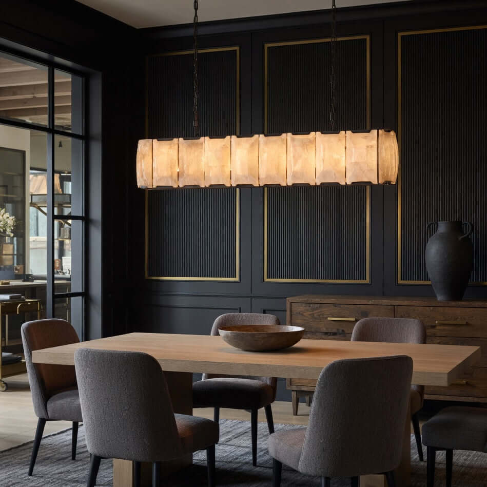 Lustre linéaire Brookhill en calcite 47 po – vue 3