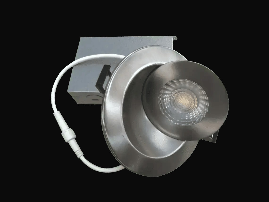 Encastré multi-orientable 4 po 5CCT, argent