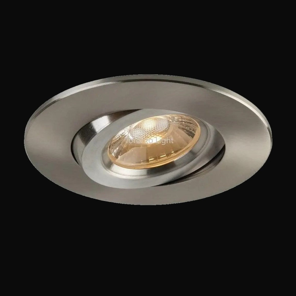 Encastré orientable 3 po 5CCT rond, nickel brossé