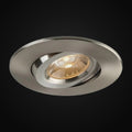 Encastré orientable 3 po 5CCT rond, nickel brossé