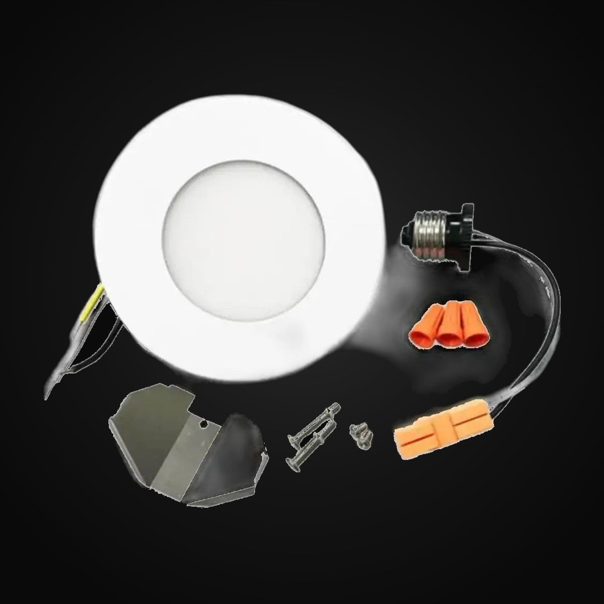 Encastré DEL polyvalent 4 po, 8 W, 3000K, 500 lm, blanc
