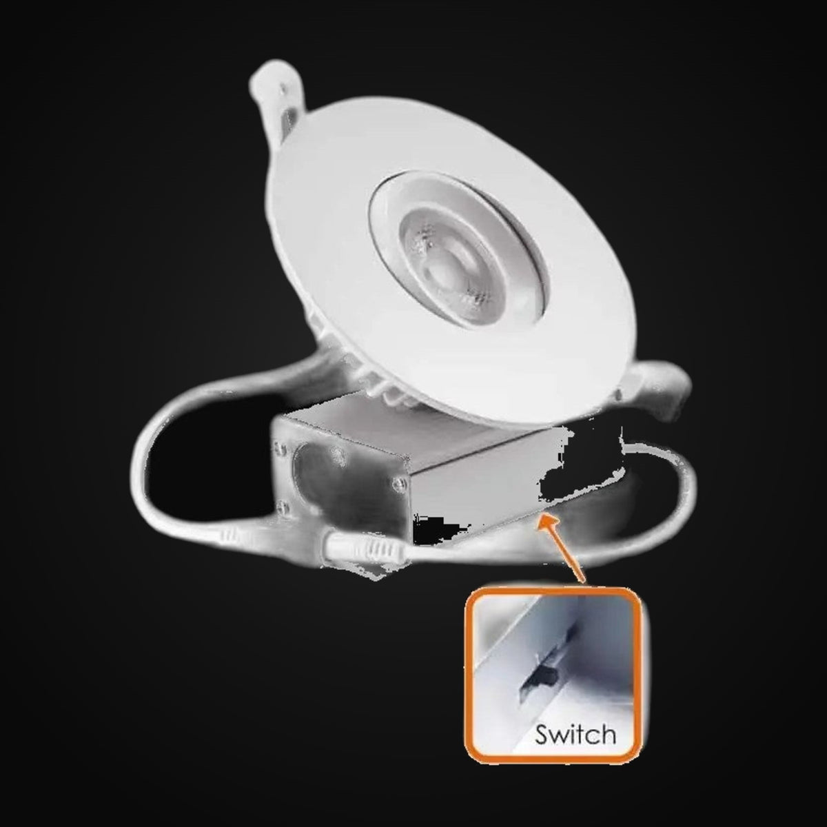Encastré orientable (eyeball) rond 4 po 3CCT