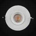 Encastré orientable (eyeball) rond 4 po 12 W GS-G4-D12-RD (blanc ou noir)