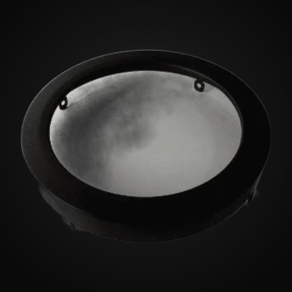 Anneau noir pour plafonnier 4 po