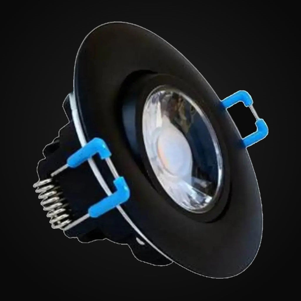 Encastré DEL orientable 4 po, 11 W, 3000K, 850 lm, gradation triac 10-100 %, 120 V, rond, noir