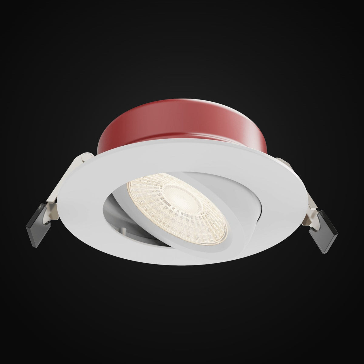 Encastré orientable mince/étanche rond 4 po 10 W – VO-GRP4W10-120-D-5WY WH/BK (mince)
