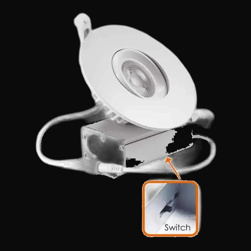 Encastré orientable (eyeball) rond 4 po 3CCT