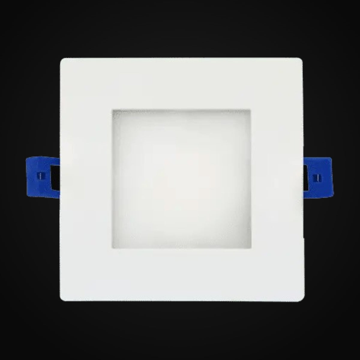 Panneau DEL mince 4 po, 12 W, 700 lm, gradable, 5CCT présélectionnable, 120 V, carré, emplacement humide