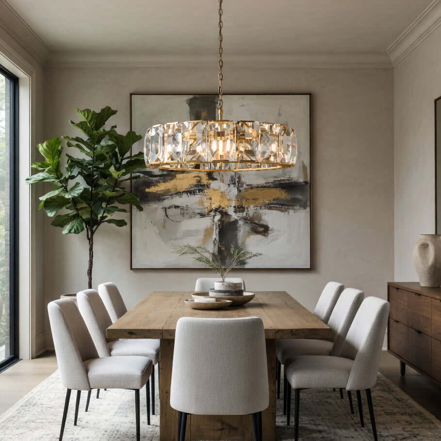 Lustre Brookhill en cristal 39 po – vue 2