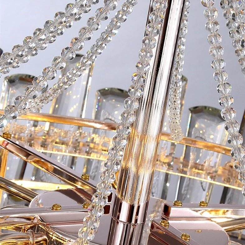 Lustre rond moderne Gio en cristal – vue 4