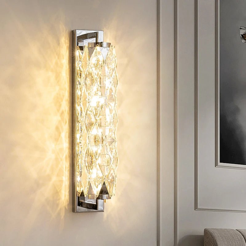 Applique murale Golford en cristal