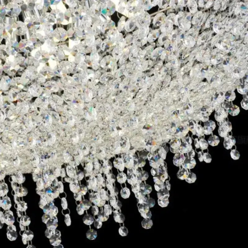 Lustre Adena en cristal à pampilles – vue 3