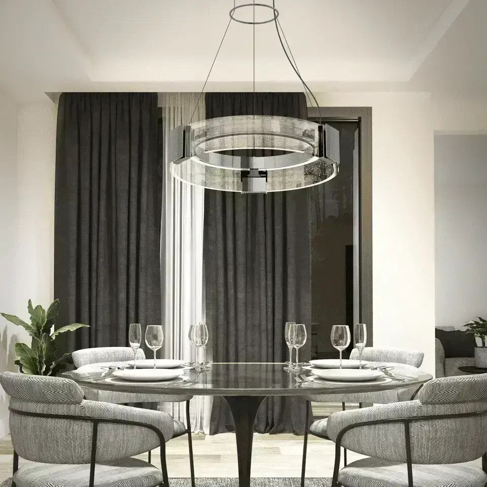 Suspension tambour ronde Champagne – vue 2