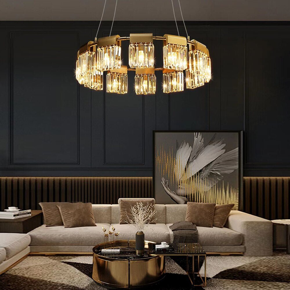 Lustre moderne Gio 32 po en cristal – vue 2