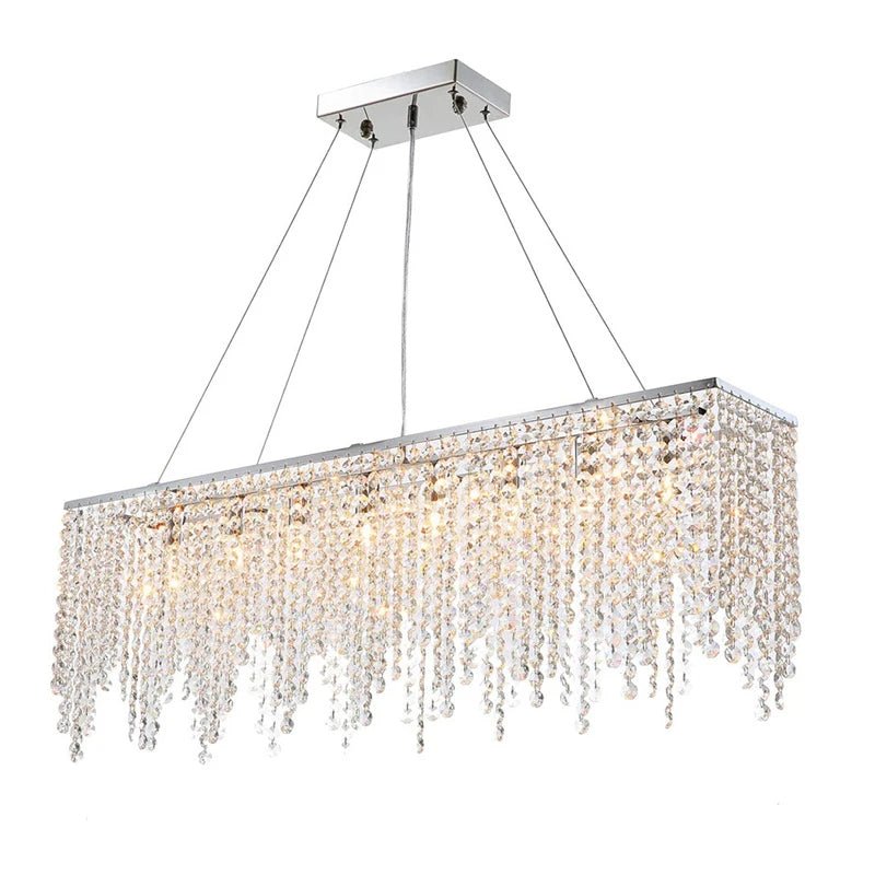 Lustre de salle à manger Adena à pampilles de cristal – vue 4