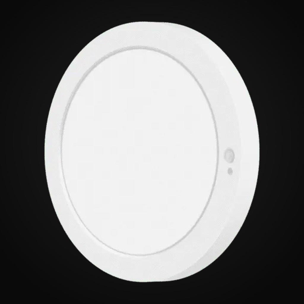 Plafonnier 6,5 po 3CCT avec détecteur PIR, rond, 12 W, ajustable