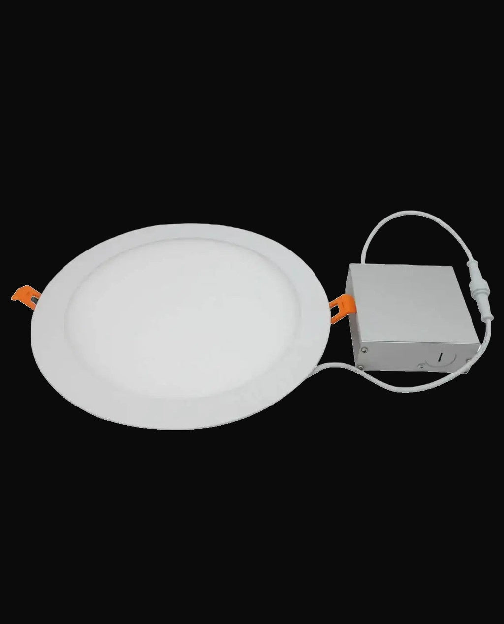 Panneau encastré mince carré 6 po 347 V 3CCT ajustable, blanc