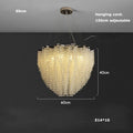 Lustre à étages Alleri en cristal – vue 5