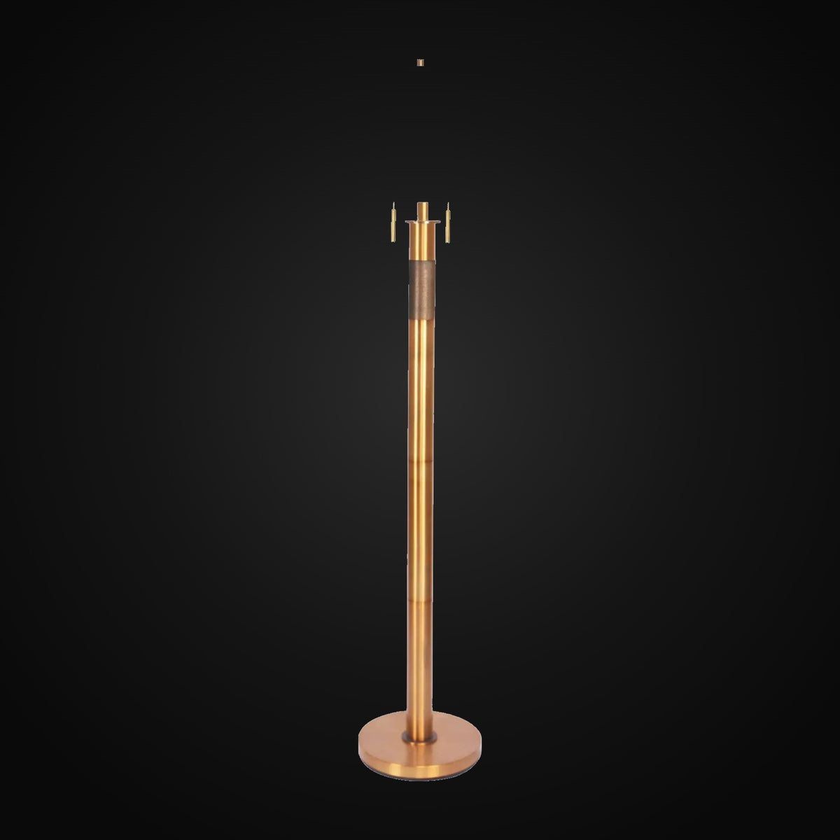 Lampadaire 61,5 po, laiton bruni