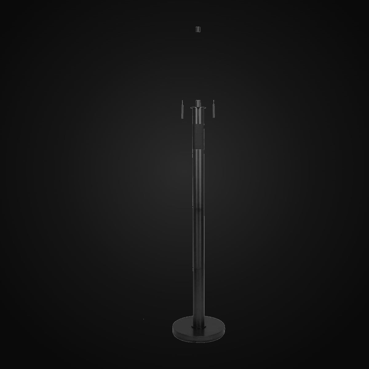 Lampadaire 61,5 po, noir mat