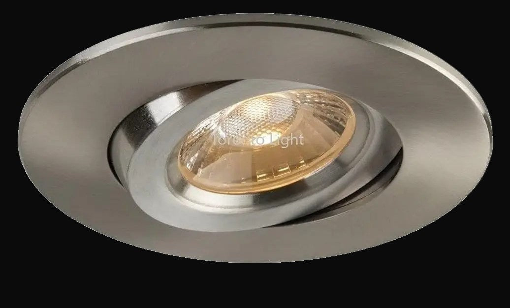 Encastré orientable 3 po 5CCT rond, nickel brossé – vue 2