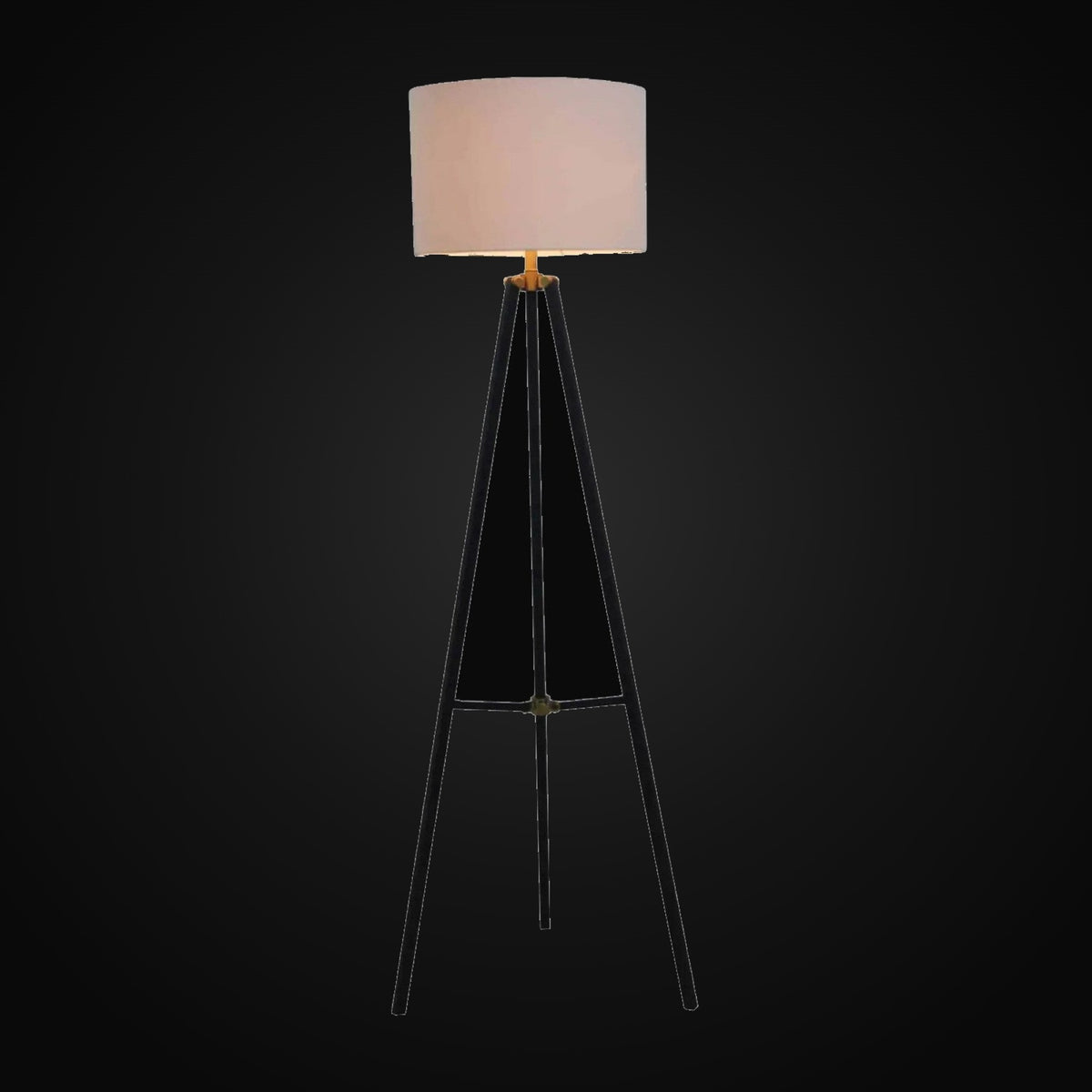 Lampadaire trépied 65 po