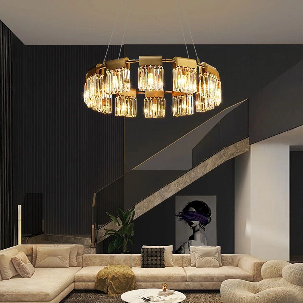Lustre moderne Gio 32 po en cristal – vue 3
