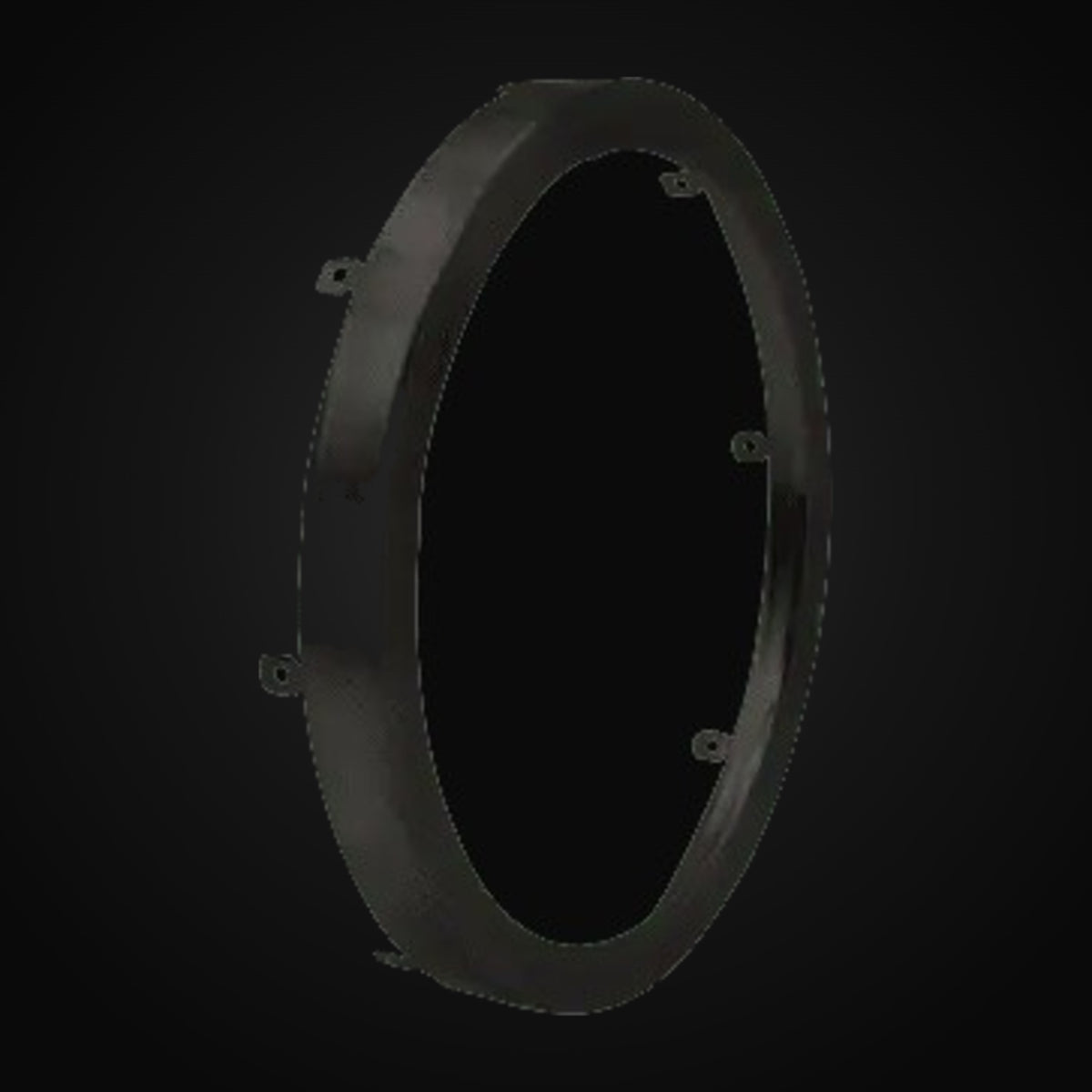 Anneau noir pour plafonnier 8 po