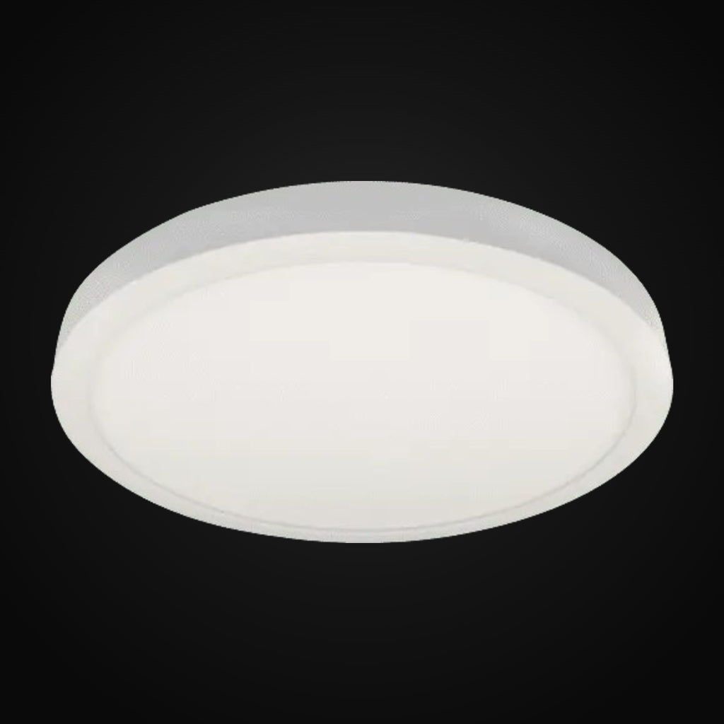 Plafonnier DEL 8 po, 18 W, 1100 lm, 5CCT présélectionnable, gradation triac, IC et emplacement mouillé, rond