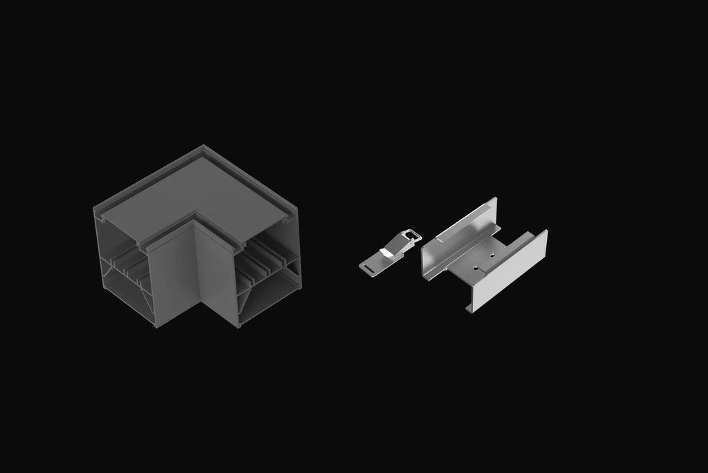 Raccord en L noir pour type L 3CCT