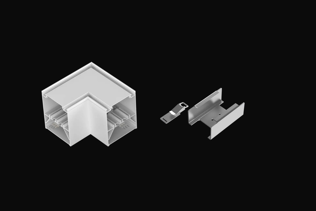 Raccord en L blanc pour type L 3CCT