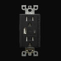 Chargeur USB et prise double inviolable, type A+C, 15 A – vue 2